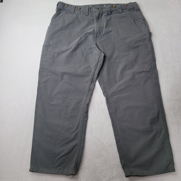 Carhartt Other - Carhartt Dungaree w/ Suspender Button Men's Gray Carpenter Work Pants Size 42X28